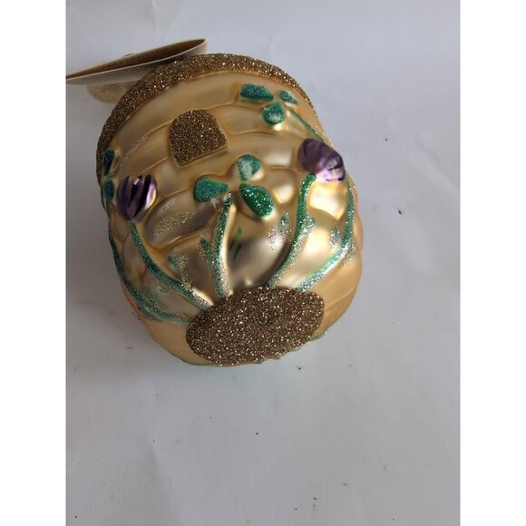 Patricia Breen Clover Hive & Bee Glittered Wings Spring Christmas Ornament Vtg - Picture 6 of 6